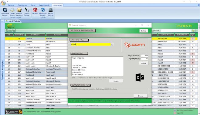 Botanical Medicine Suite - Outlook Signatures